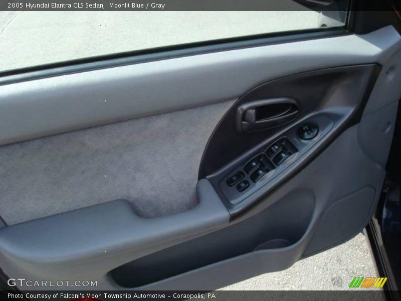 Moonlit Blue / Gray 2005 Hyundai Elantra GLS Sedan
