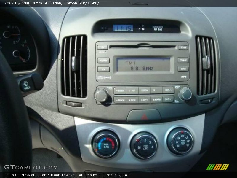 Carbon Gray / Gray 2007 Hyundai Elantra GLS Sedan