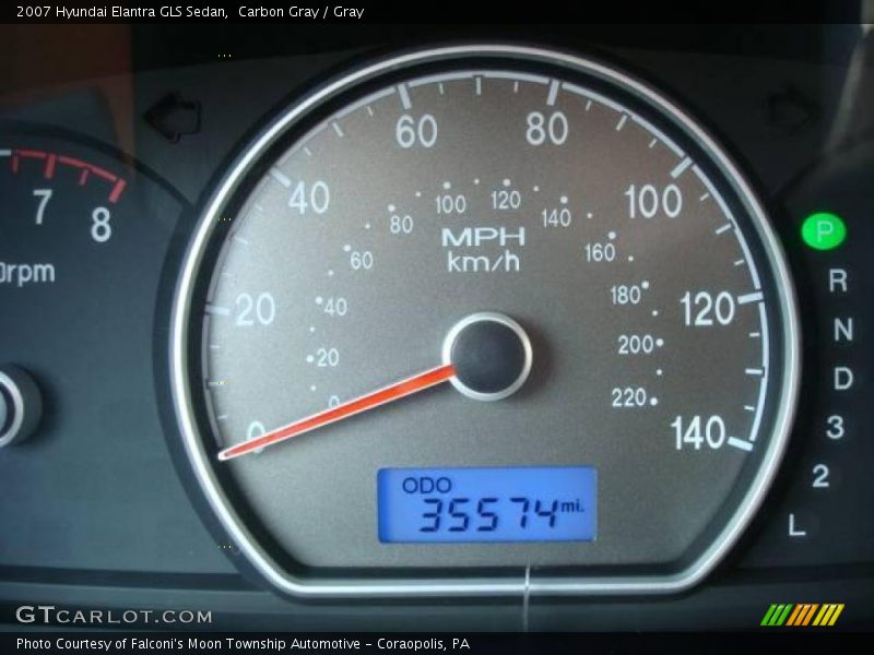 Carbon Gray / Gray 2007 Hyundai Elantra GLS Sedan