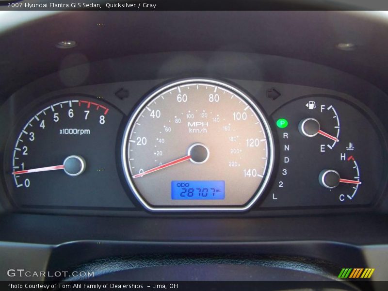 Quicksilver / Gray 2007 Hyundai Elantra GLS Sedan