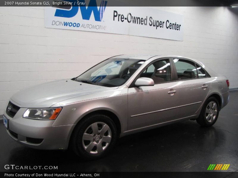 Bright Silver / Gray 2007 Hyundai Sonata GLS