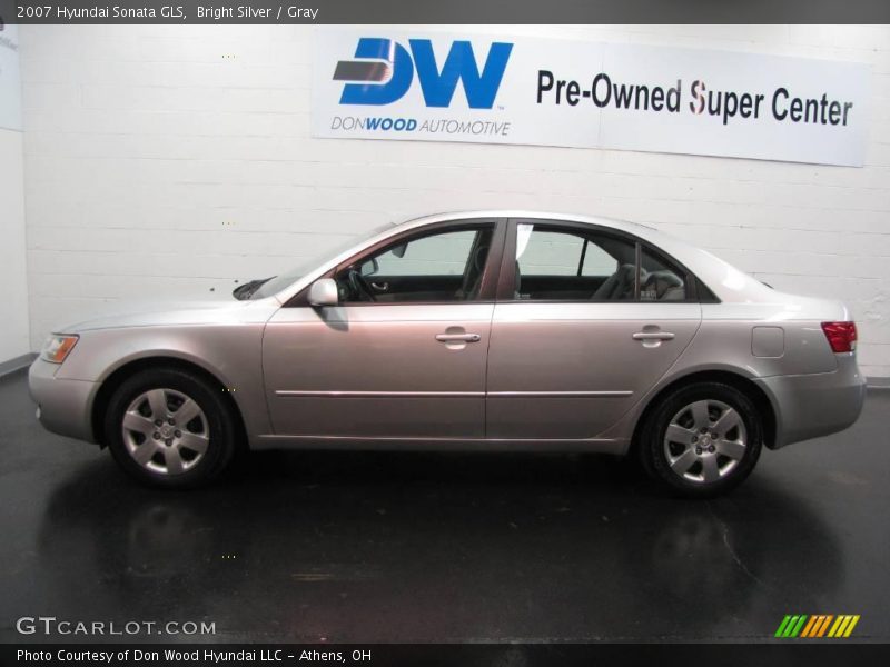 Bright Silver / Gray 2007 Hyundai Sonata GLS