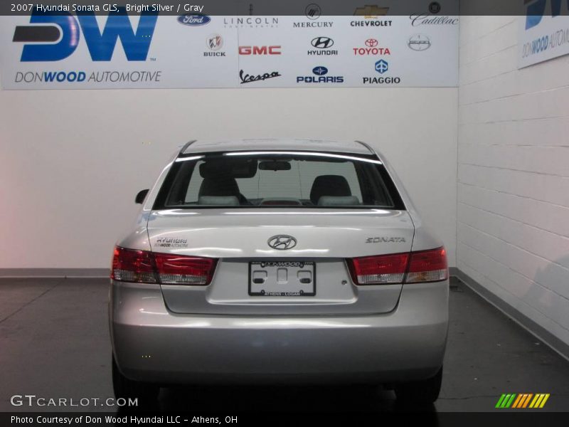 Bright Silver / Gray 2007 Hyundai Sonata GLS