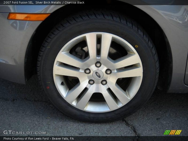 Silver Birch Metallic / Charcoal Black 2007 Ford Fusion SEL