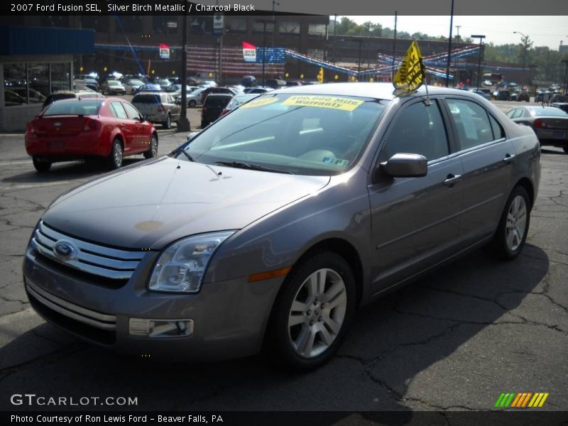 Silver Birch Metallic / Charcoal Black 2007 Ford Fusion SEL