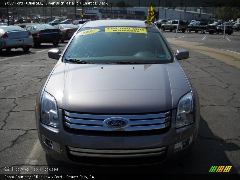 Silver Birch Metallic / Charcoal Black 2007 Ford Fusion SEL
