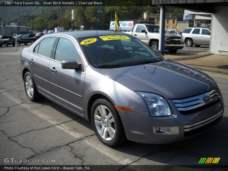 Silver Birch Metallic / Charcoal Black 2007 Ford Fusion SEL