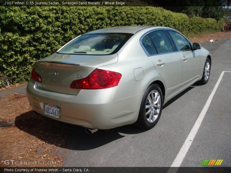 Serengeti Sand Metallic / Wheat Beige 2007 Infiniti G 35 Journey Sedan