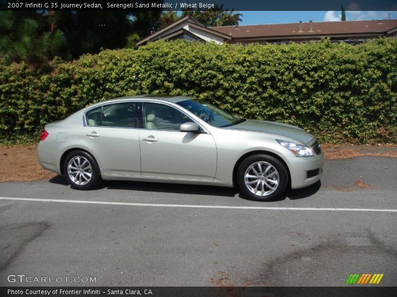 Serengeti Sand Metallic / Wheat Beige 2007 Infiniti G 35 Journey Sedan
