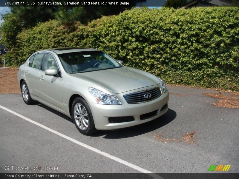 Serengeti Sand Metallic / Wheat Beige 2007 Infiniti G 35 Journey Sedan