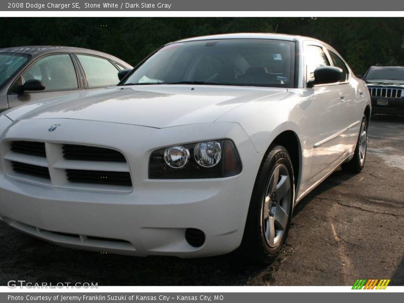Stone White / Dark Slate Gray 2008 Dodge Charger SE