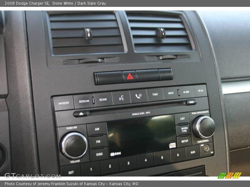 Stone White / Dark Slate Gray 2008 Dodge Charger SE