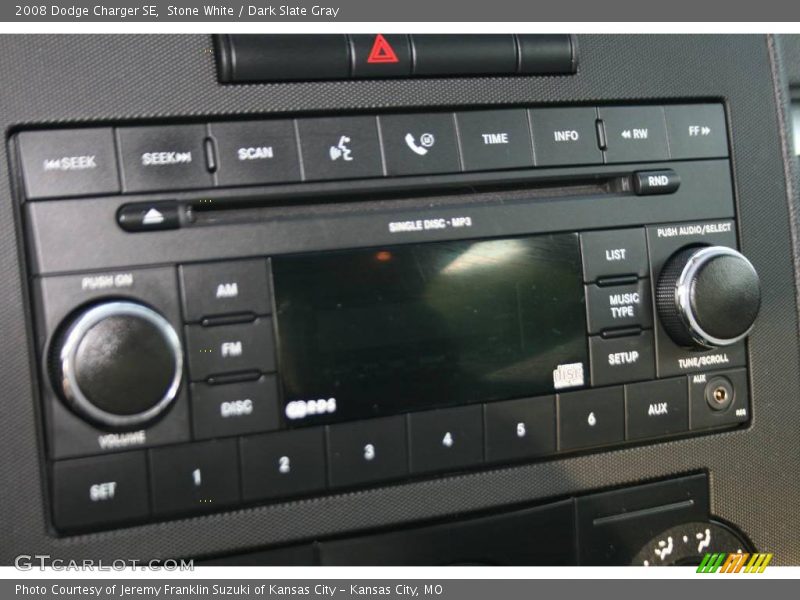 Stone White / Dark Slate Gray 2008 Dodge Charger SE