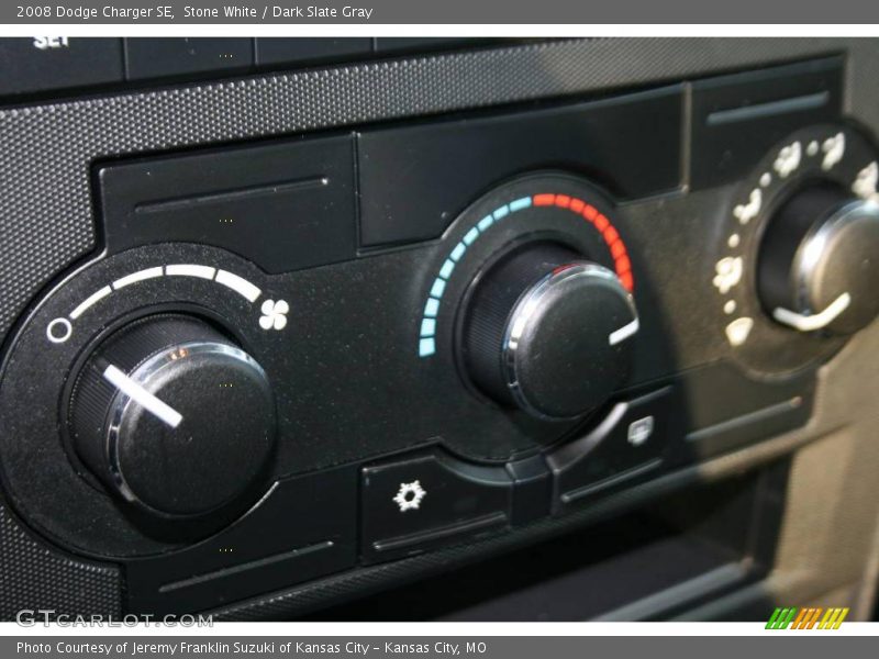 Stone White / Dark Slate Gray 2008 Dodge Charger SE