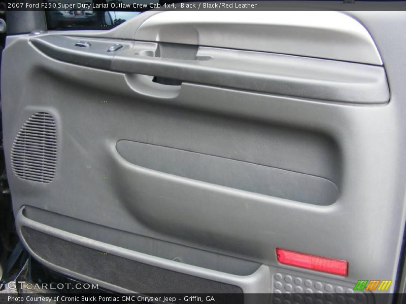 Black / Black/Red Leather 2007 Ford F250 Super Duty Lariat Outlaw Crew Cab 4x4