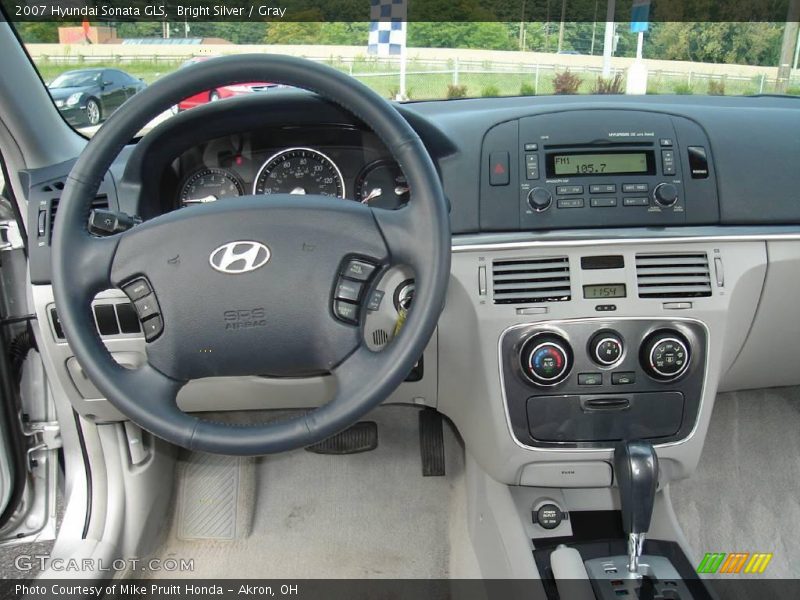 Bright Silver / Gray 2007 Hyundai Sonata GLS