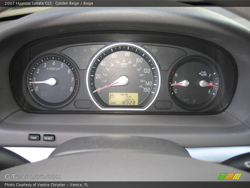 Golden Beige / Beige 2007 Hyundai Sonata GLS