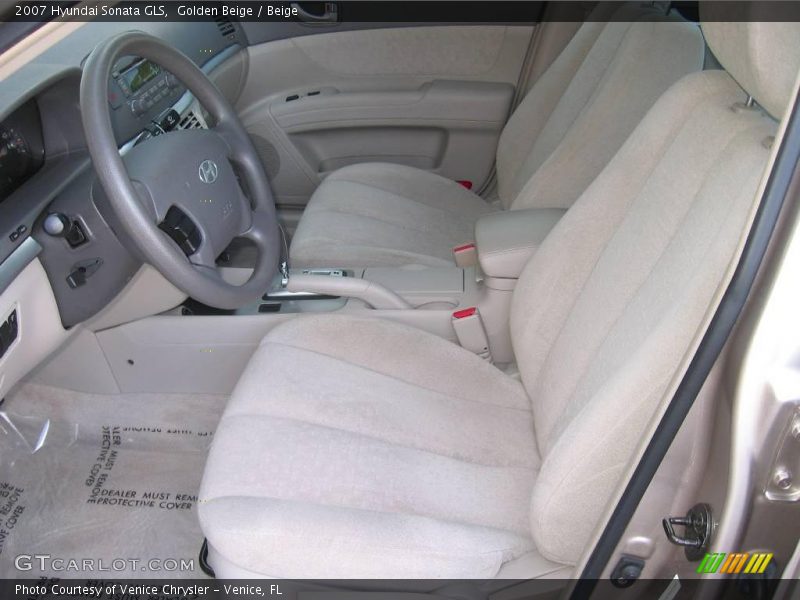 Golden Beige / Beige 2007 Hyundai Sonata GLS