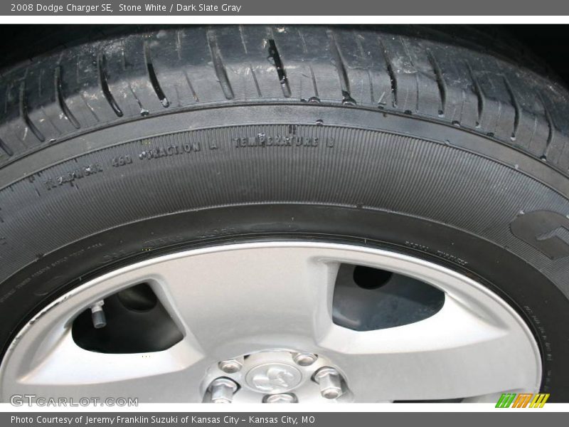 Stone White / Dark Slate Gray 2008 Dodge Charger SE