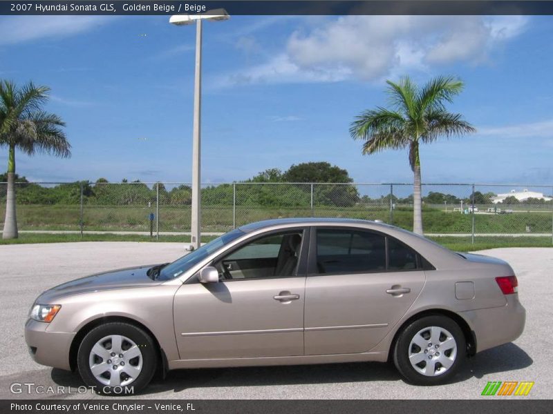 Golden Beige / Beige 2007 Hyundai Sonata GLS