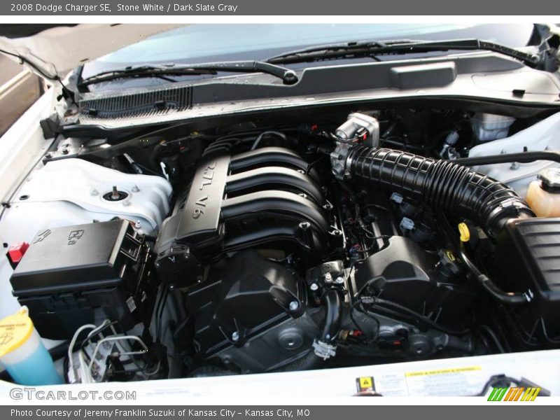 Stone White / Dark Slate Gray 2008 Dodge Charger SE