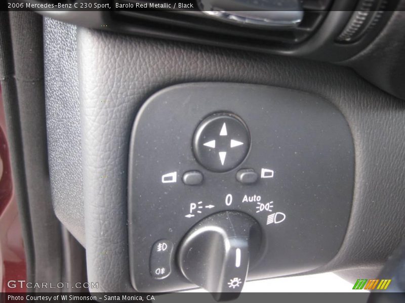 Barolo Red Metallic / Black 2006 Mercedes-Benz C 230 Sport