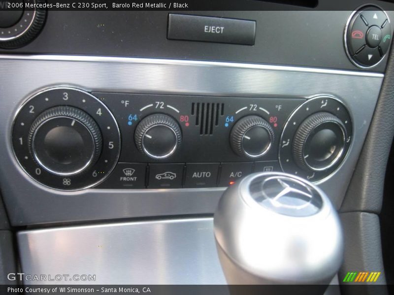 Barolo Red Metallic / Black 2006 Mercedes-Benz C 230 Sport