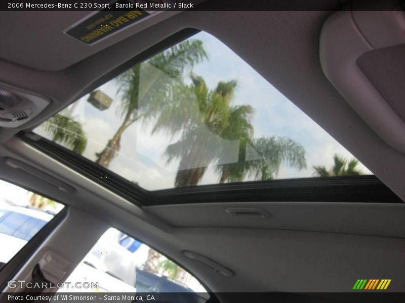 Barolo Red Metallic / Black 2006 Mercedes-Benz C 230 Sport