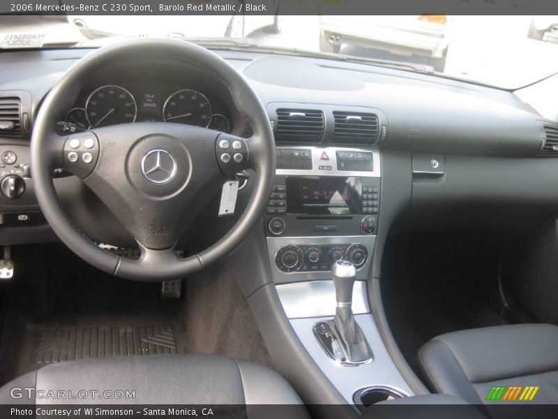 Barolo Red Metallic / Black 2006 Mercedes-Benz C 230 Sport