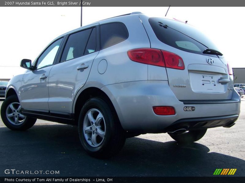 Bright Silver / Gray 2007 Hyundai Santa Fe GLS