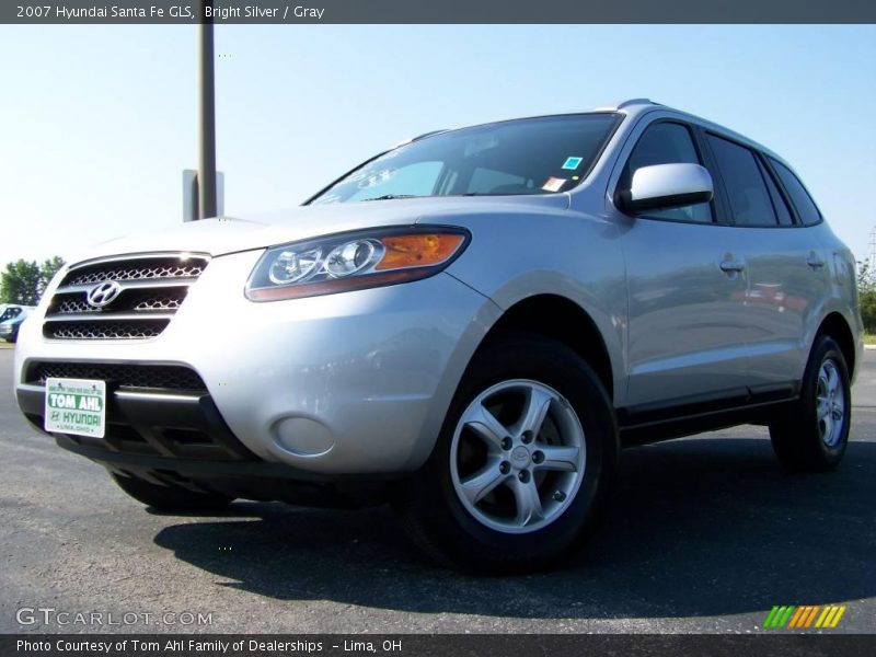 Bright Silver / Gray 2007 Hyundai Santa Fe GLS