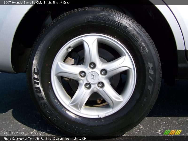 Bright Silver / Gray 2007 Hyundai Santa Fe GLS