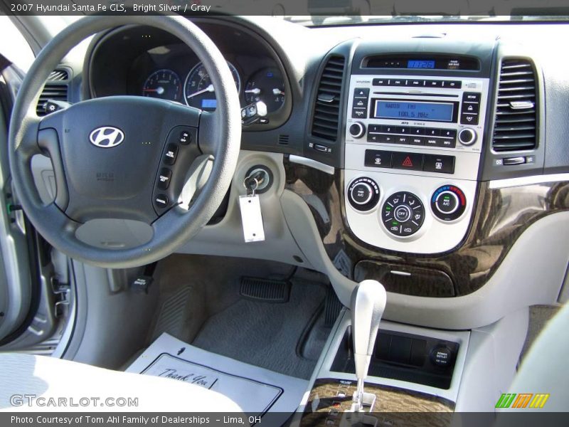 Bright Silver / Gray 2007 Hyundai Santa Fe GLS