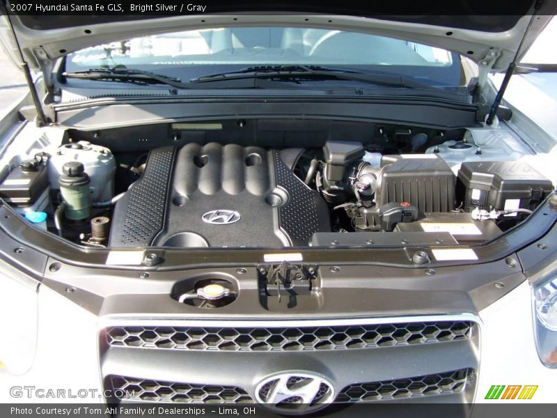 Bright Silver / Gray 2007 Hyundai Santa Fe GLS