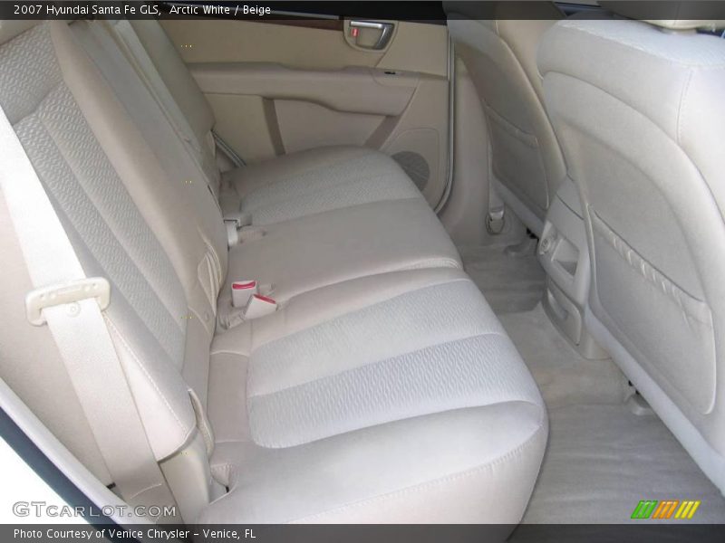 Arctic White / Beige 2007 Hyundai Santa Fe GLS