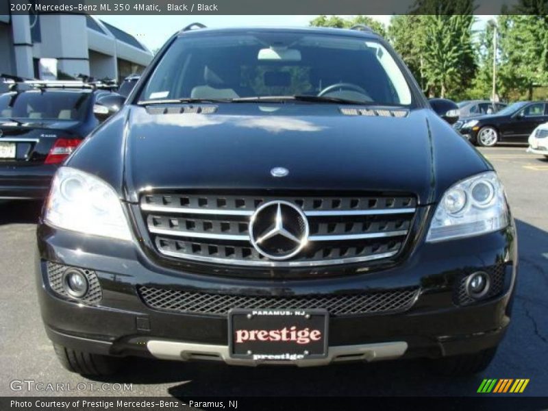 Black / Black 2007 Mercedes-Benz ML 350 4Matic