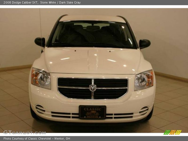 Stone White / Dark Slate Gray 2008 Dodge Caliber SXT