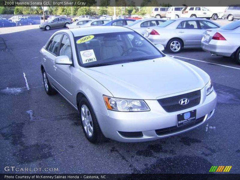 Bright Silver / Gray 2008 Hyundai Sonata GLS