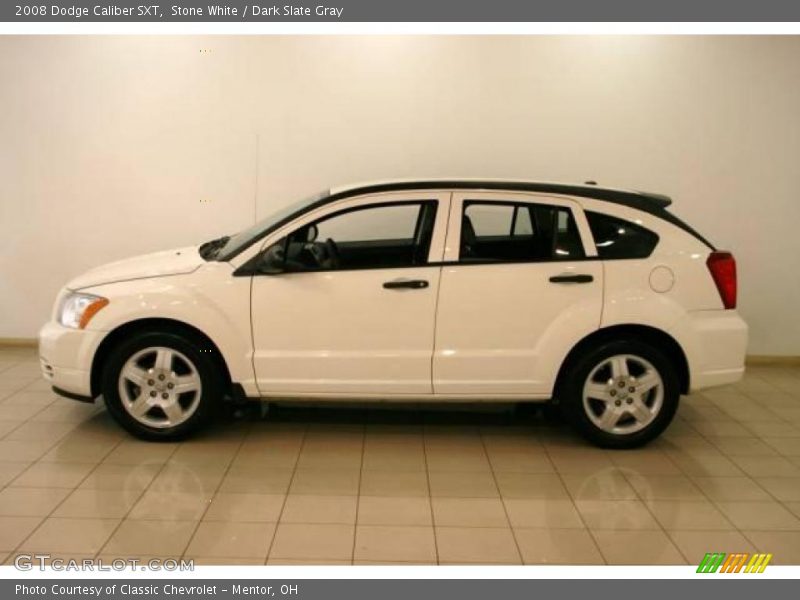 Stone White / Dark Slate Gray 2008 Dodge Caliber SXT