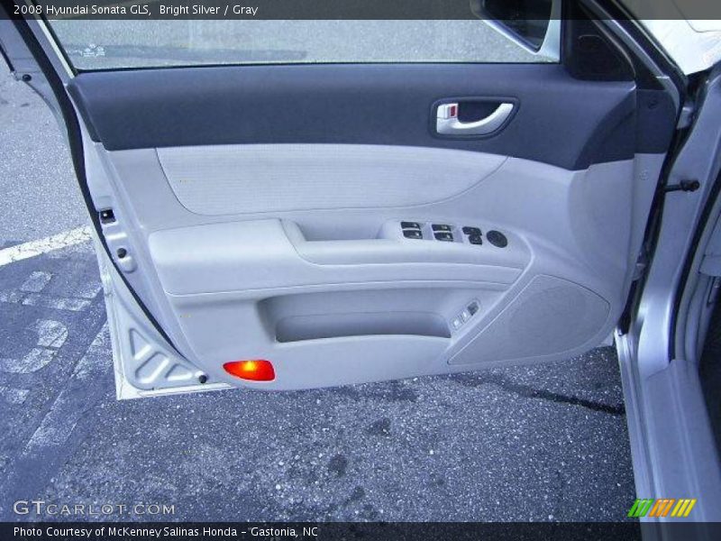 Bright Silver / Gray 2008 Hyundai Sonata GLS