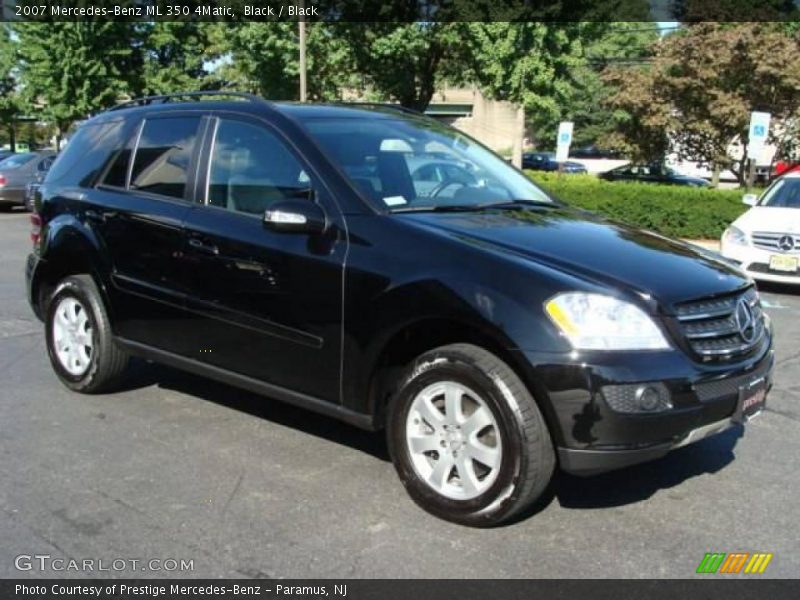 Black / Black 2007 Mercedes-Benz ML 350 4Matic