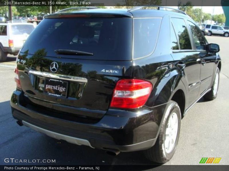Black / Black 2007 Mercedes-Benz ML 350 4Matic