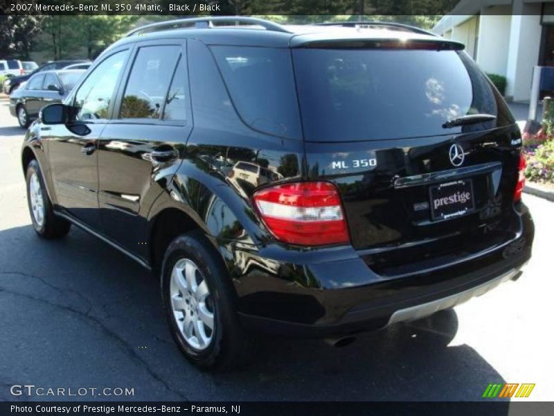 Black / Black 2007 Mercedes-Benz ML 350 4Matic