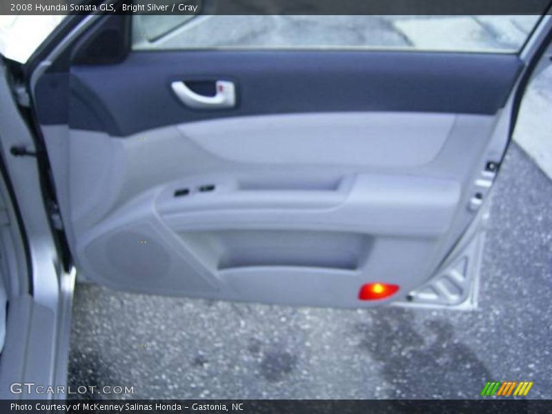 Bright Silver / Gray 2008 Hyundai Sonata GLS