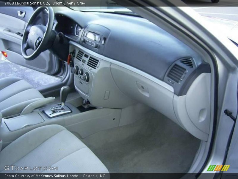 Bright Silver / Gray 2008 Hyundai Sonata GLS