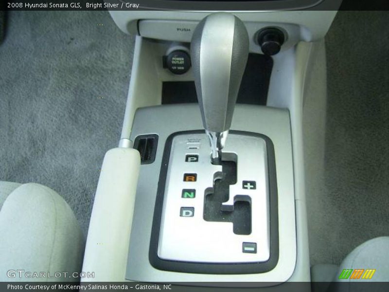 Bright Silver / Gray 2008 Hyundai Sonata GLS