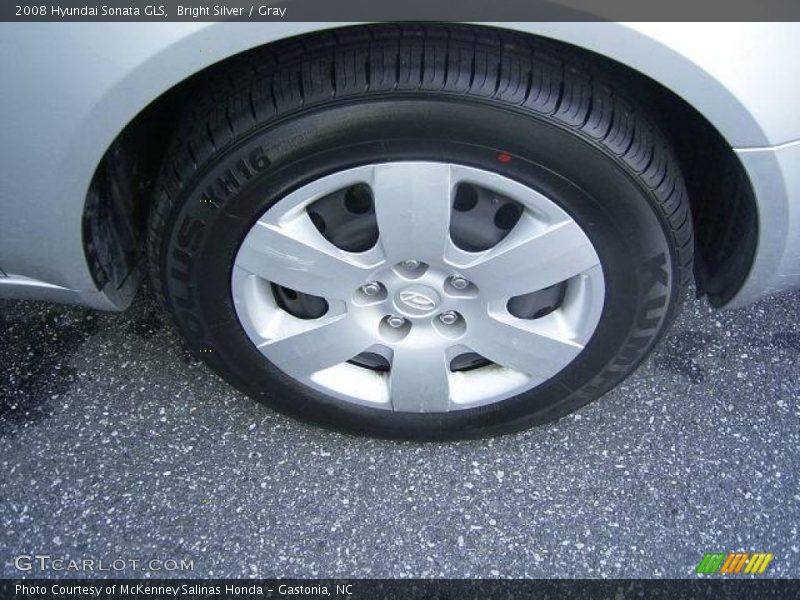 Bright Silver / Gray 2008 Hyundai Sonata GLS