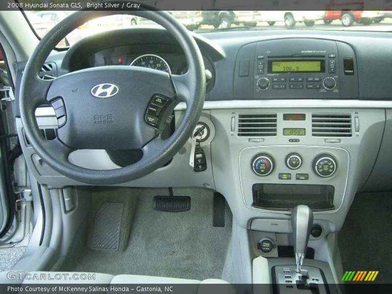 Bright Silver / Gray 2008 Hyundai Sonata GLS