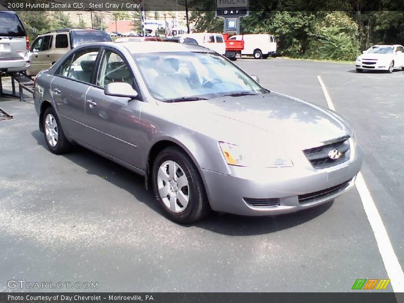 Steel Gray / Gray 2008 Hyundai Sonata GLS