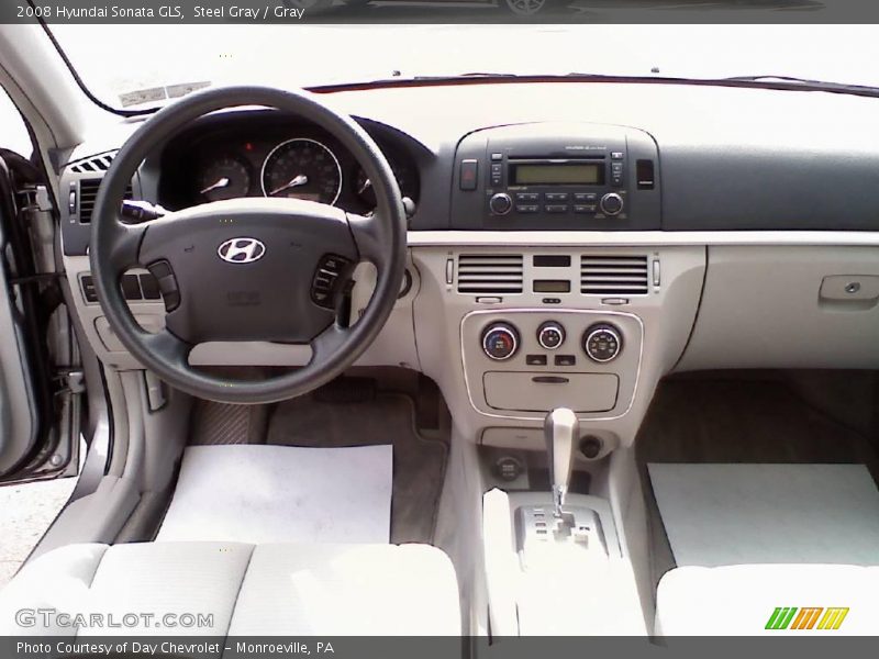 Steel Gray / Gray 2008 Hyundai Sonata GLS